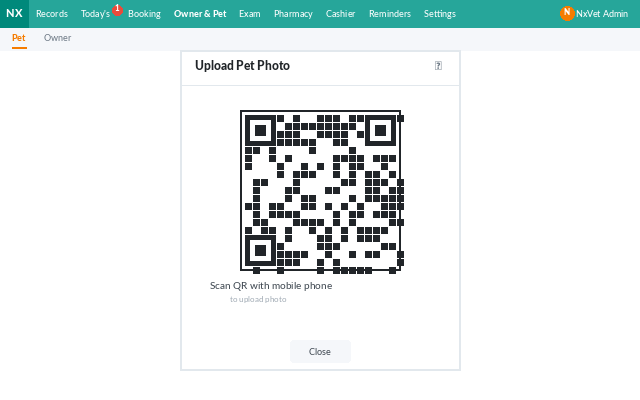 رمز QR للرفع عبر الهاتف